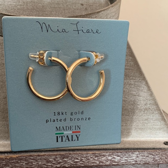 Mia Fiore Accessories - Mia Fiore Gold Plated Hoop Earrings